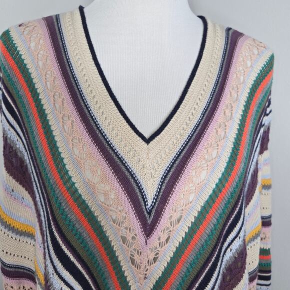 Democracy Knit Poncho Sz L/XL - Picture 4 of 8